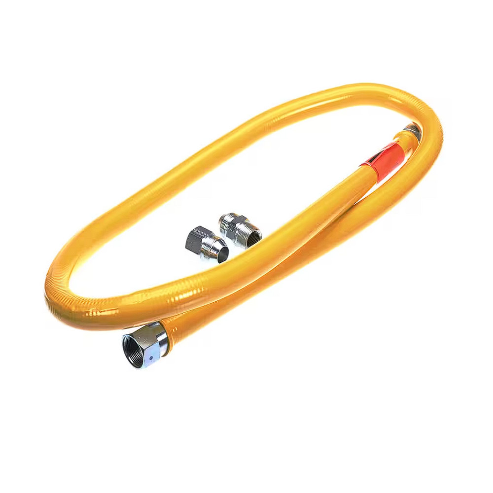 Manguera para gas amarilla de 72" largo x conexión 3/4"